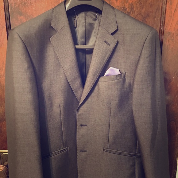 Blackberry 3 Piece Woolen Poly Blend Suit- 40R - Picture 1 of 8